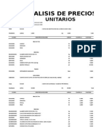 Analisis de Precios Unitarios Pavimento Articulado (Adoquines)