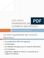 Los 5 ingredientes del Comercio Electrónico