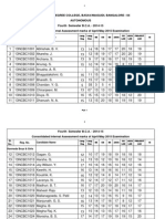 IV Sem BCA Consolidated IA Marks