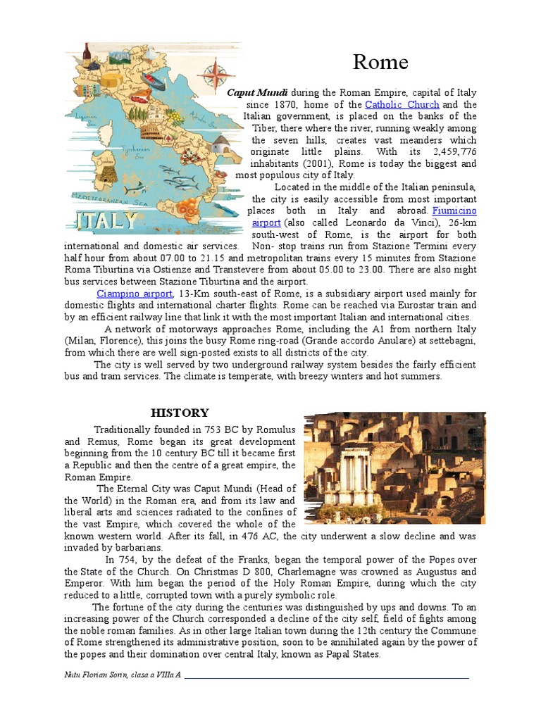 Rome: History, Culture, and Art Insights | PDF | Rome | Italy