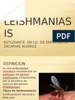 Leishmaniasis: Enfermedad zoonótica causada por protozoo