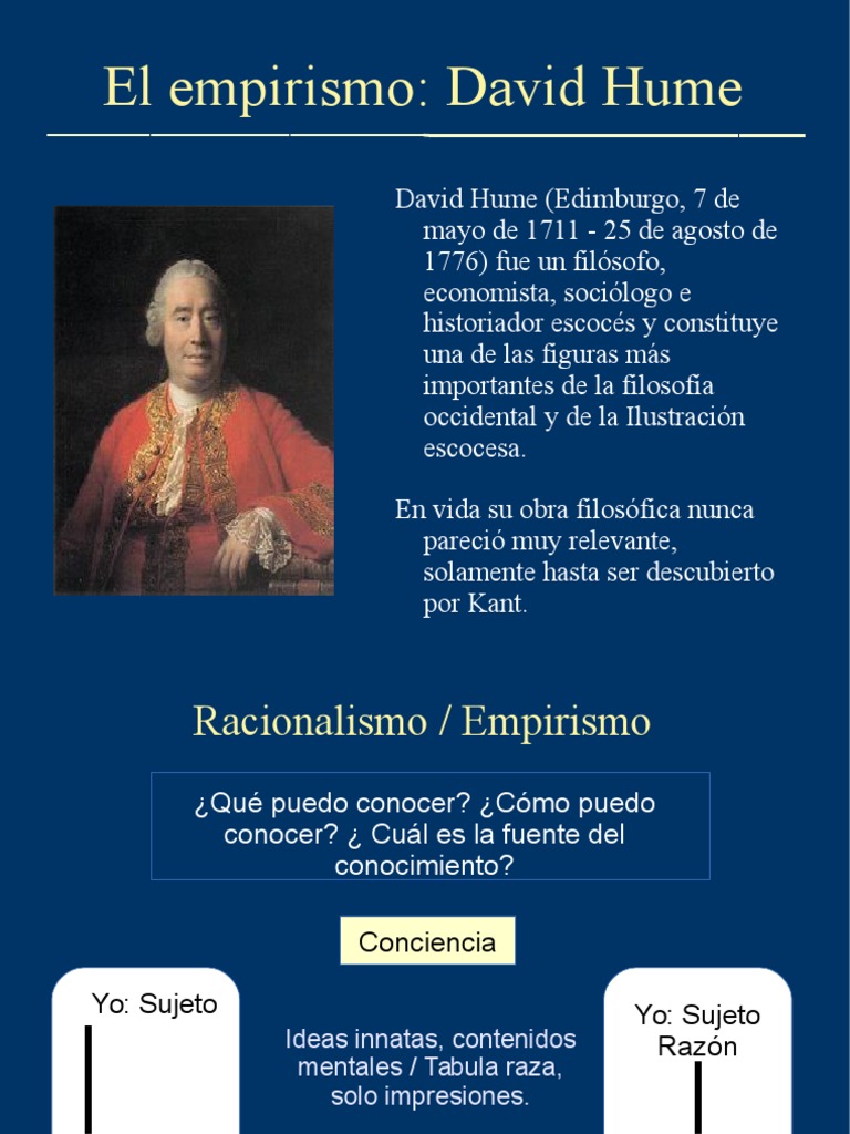 Empirismo Hume | PDF | Empirismo | David Hume