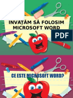 Învățăm Să Folosim Microsoft Word