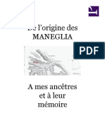 De L'origine Des MANEGLIA