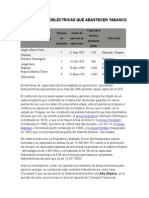 Plantas Hidroeléctricas Que Abastecen Tabasco