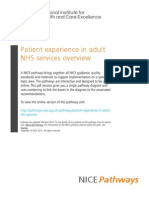 Patient Experience in Adult Nhs Servicesktufkgviyuou