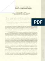 VARGAS o Trabalho Do Antropologo No Campo de Justiça