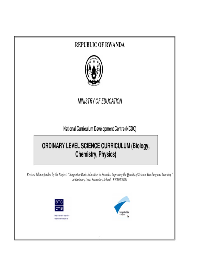 Ordinary Level Science Curriculum Biology Chemistry Physcis-2 | PDF ...