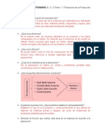  Planeación de La Producción 