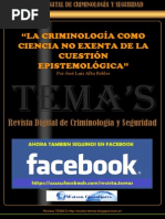 51 - La Criminología Como Ciencia No Exenta de La Cuestión Epistemológica