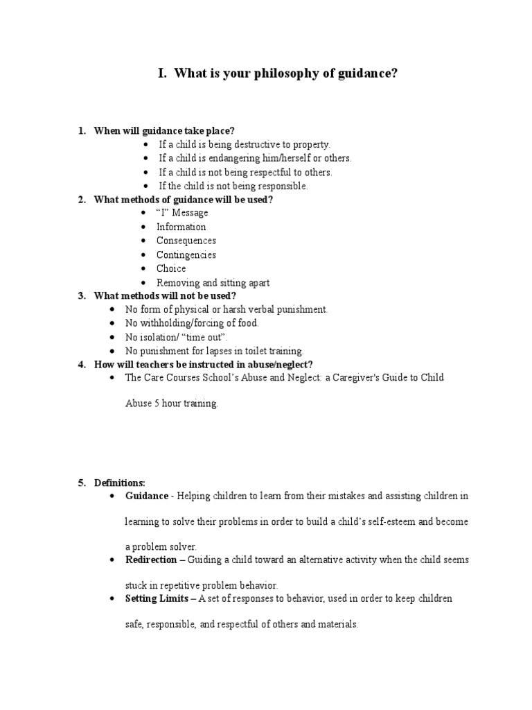 Child Guidance Section 1 PDF Reinforcement Behavior