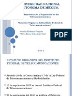 Estatuto Organico Del IFT.