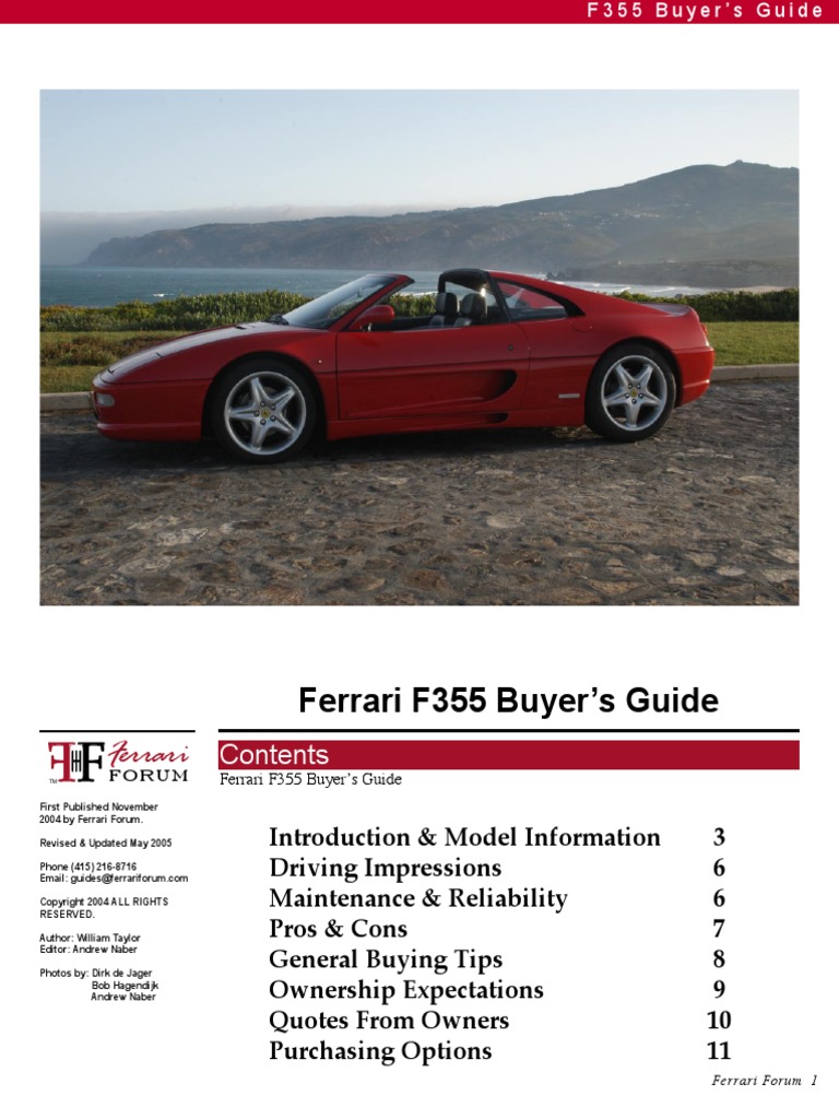 FERRARI F355 サービス メンテナンス マニュアル Vol.2 Ferrari 355 PDF | PDF | Manual Transmission | Transmission (Mechanics)