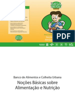 Cartilha Noções Básicas Sobre Alimentação e Nutrição Sesc