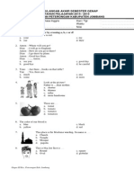 Soal Uas Genap Bahasa Inggris Kls Vi PDF