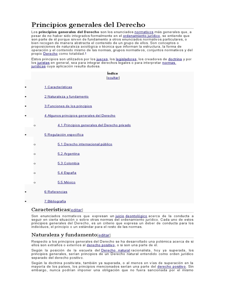 Principios Generales del Derecho | PDF | Justicia | Crimen y violencia