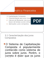 Matematica Financeira- Capitalizacao Composta