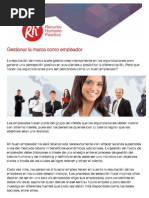 Gestionar La Marca Como Empleador