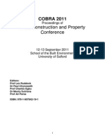 Cobra 2011 Proceedings