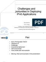 Challenges in IPv6