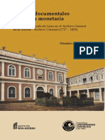 Fuentes Documentales e Historia Monetaria