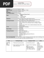 English Year3 Grammar Common & Proper Nouns Lesson Plan