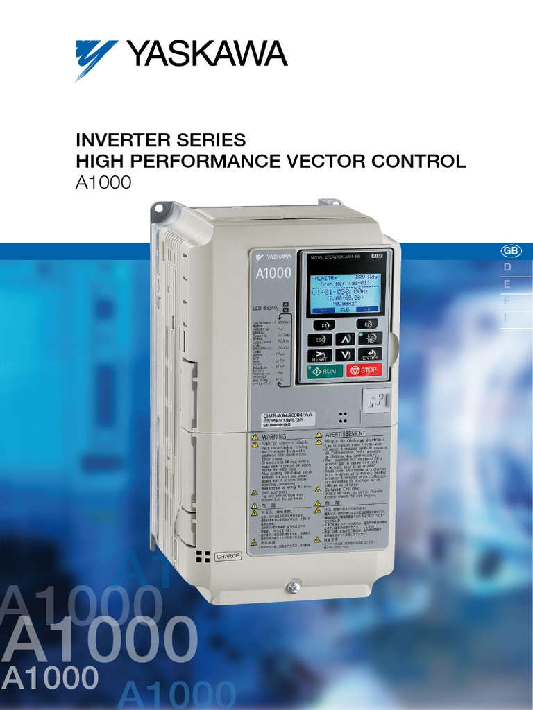 Yaskawa A1000 Brochure Power Supply Engines