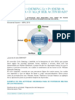 Ciclo Deming y Ejemplo Práctico