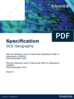 A Level Spec Edexcel