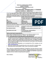 Global Notice Inviting Tender (Nit) - E-Tender