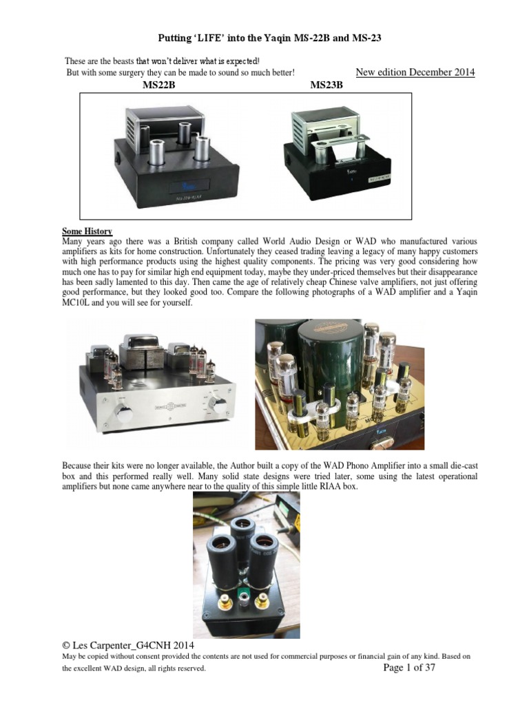 Putting 'Life' Into The Yaqin MS-22B | PDF | Electrical Connector