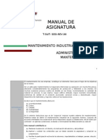 Manual - Administración de Mantenimiento