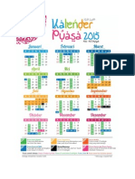 Kalender Puasa 2015