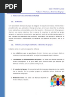 Tecnicas y Dinamicas de Grupo