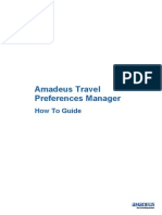 Amadeus Travel Preferences Manager