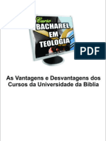 Universidade Da Bíblia - Vantagens e Desvantagens