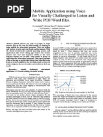 Visually Impared Mobile Application