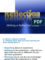 Writing a Reflection Essay