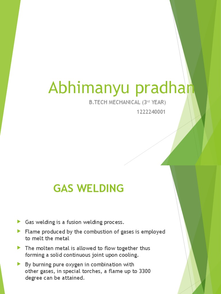 Gas Welding PDF Welding Construction