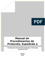 Manual de Procedimentos de Protocolo Expedicao e Arquivo