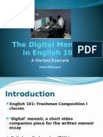 The Digital Memoir in English 101 - Revised