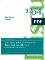 Discussion Papers: Business Cycles, International Trade and Capital Flows