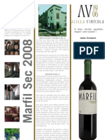 Marfil Blanc sec 2008 fitxa tècnica Alella vinícola
