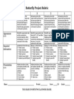 Butterfly Rubric