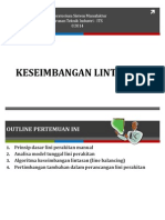 keseimbangan lintasan