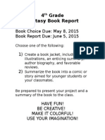 Fantasy Book Report