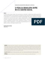 PAULA, Ana P. - Administração Pública Brasileira Entre o Gerencialismo e A Gestão Social