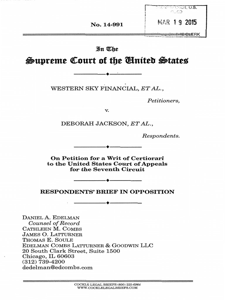 Respondents' Opposition Brief on Arbitration | PDF | Arbitration | Usury