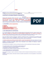 Contrato de manutenção preventiva de sistema de segurança