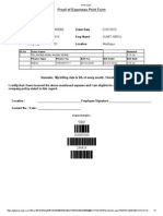 Proof of Expenses Print Form